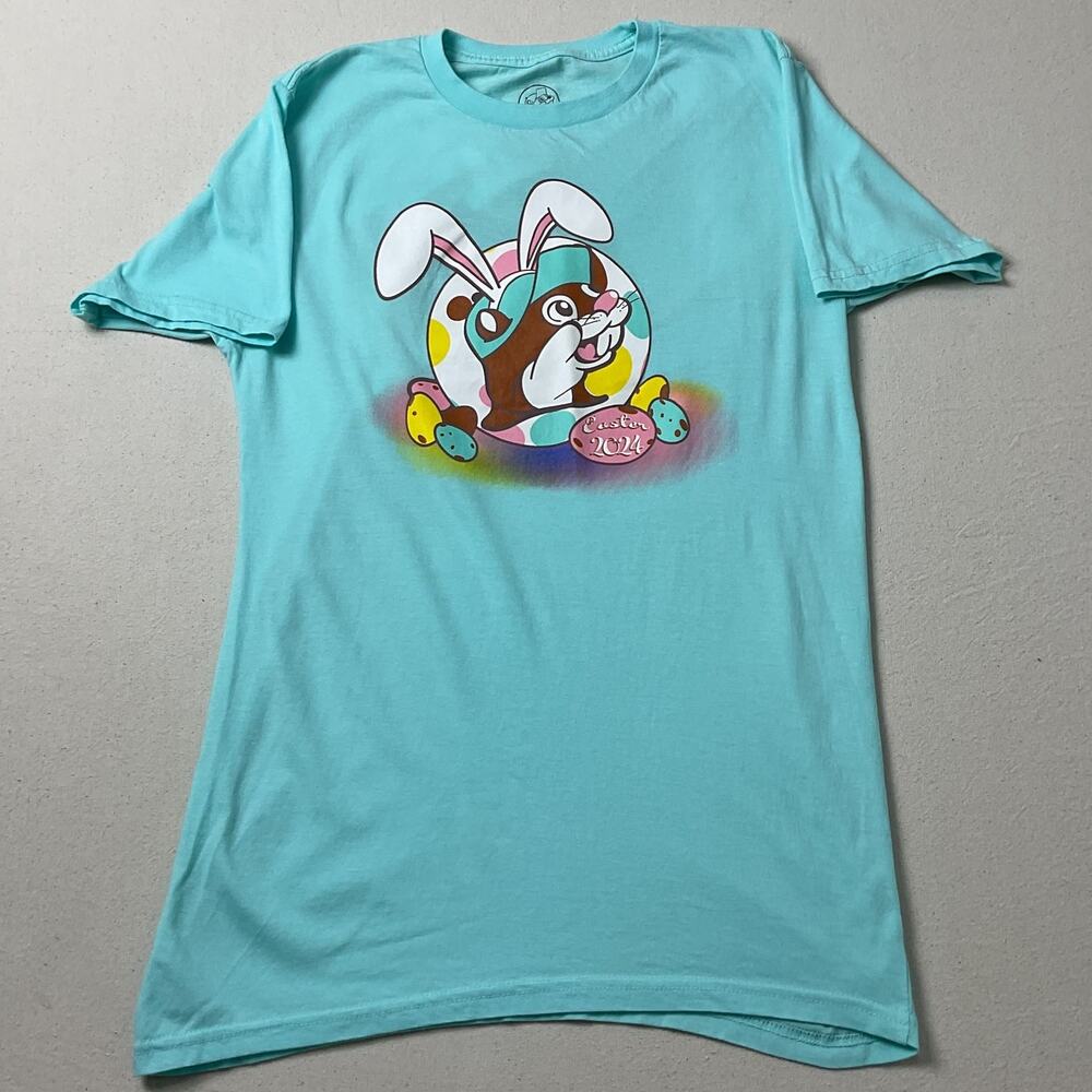 Bucess Easter Themed Blue Short Sleeve T Shirt Adult XL